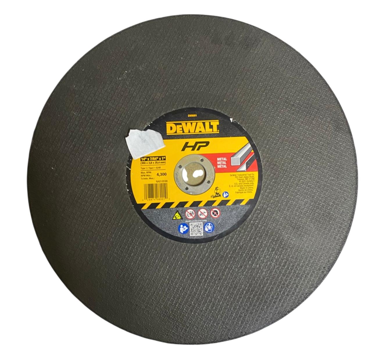 Disco De Corte Metal 14 DeWalt